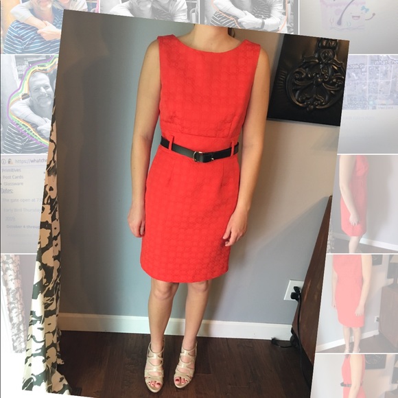 SOLD Banana Republic coral dress size 4 - Picture 2 of 7